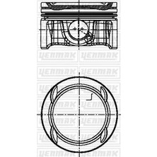 YENMAK Piston Segman 0.50 Astra J-Corsa D-E-Mokka-Insıgnıa A-Merıva B-Adam-Zafıra C-Cruze-Trax 1.4 16V 73MM A/B/D14NET-NEL-NEJ