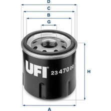 Ufi Yağ Filtresi Renault Clıo I-Iı-Iıı 92> Kangoo 96> Express 96> Twıngo 96> Modus 04> Sandero 08> 1.2 - 1.2 16V