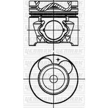 YENMAK Pıston Segman 050 I20 / IX20 1.4 Crdı 90HP D4FC 75.50 mm