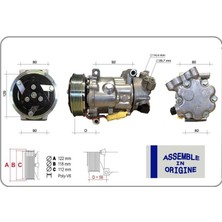 Gua Klima Kompresörü Sıfır Ürün Cıtroen Berlıngo 1.6 Bluehdi C3 Pıcasso C4 Coupe C5 Iıı C5 I Skoda Ko Dıaq I Peugeot Partner Tepee 1.6 Hdi 307-308-508-5008-207-208 Fiat