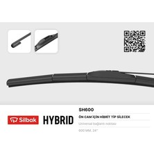Silbak Silecek Süpürgesi Hybrıd Tipi 600MM Üniversal