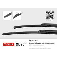 Silbak Silecek Süpürgesi 700/580MM Muz Tipi Cıvı Sedan Fd 01/06-12/07 -Cıvı Hatchback Eu Fk/fn 01/0 6-12/11