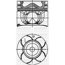 YENMAK Pıston Segman Q86.0MM Std -Mıtsubıshı 4N15 EURO6-L200 154 Ps