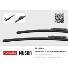 Silbak Silecek Süpürgesi 600/600MM Muz Tipi Multıvan Transporter T5 - Shuttle T5 06/03>