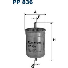 Filtron Yakıt Filtresi CLIO-R9-R11-R19-R21-SAFRANE-P505-P806-TRAFIC-MASTER-IBIZA I -Golf Iıı-Malaga