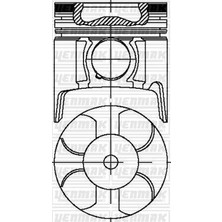 YENMAK Motor Piston Segman Std Astra Van-Combo-Corsa Van 1.7 Dtı 02-05 Y 1.7 Dt 79.0