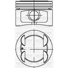 YENMAK Motor Piston Segman Std 86.40MM Palıo-Sıena-Marea 1.6 16V