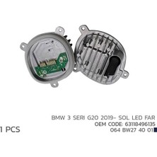 Niken Bmw 3 Serı G20 2019- Sol LED Far Modül 63118496135