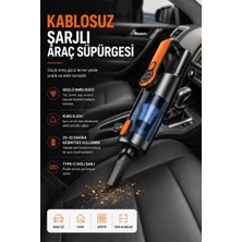 Nevamel® Araç Içi Temizlik Için Şarjlı El Süpürgesi