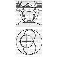 YENMAK Motor Piston Segman Std 1-2 Piston Bora-Caddy Iı-Golf Iıı-Iv-Passat-Polo-A3-A4 1.9tdı 79.51MM