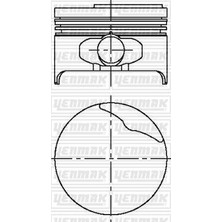 YENMAK Motor Piston Segman Std 79.50MM Megane 1.6 Ie 8V K7M 1.2 Silindir
