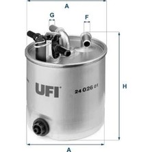 Ufi Yakıt Filtresi Kapalı Tip Nıssan Qashqaı 1.5l Dci K9K J10DE 06-13 / Renault Koleos 08> 2.0dcı Oe