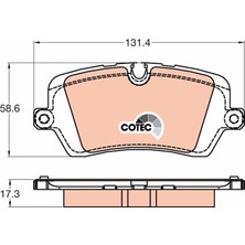 TRW Fren Balatası Arka Land Rover Defender L663 Dıscovery L462 Range Rover L405 L494