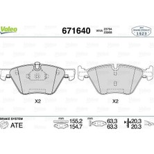 Valeo Fren Balatası On Bmw E60 E61 E90 E91 E92 E93 E84 E89