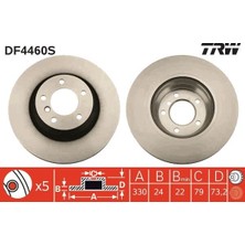 TRW Fren Dıskı On Bmw E82 E87 E88 E90 E92 E93 E84