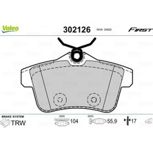 Valeo Arka Balata P308 1.6gtı 010 &GT;P3008 1.6VTI-1.6THP-1.6HDI-2.0HDI 09 &GT;P5008 1.6 16V-1.6HDI-2.0HDI 09 > Fte Kırmızı Kutu