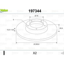 Valeo Fren Dıskı Arka Bmw E81 E87 E90
