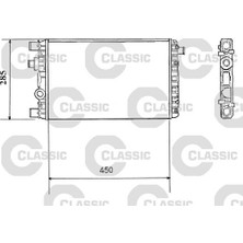Valeo x Radyatör Classıc Fıat Seıcento 1.1 98-10 23X285X450 Ac /-