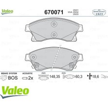 Valeo Ön Balata 15 Inc Astra J 1.3 Cdtı-1.4-1.4 Turbo-1.6 1.7 Cdti 2.0cdti 10>aveo 11>cruze 11>