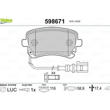 Valeo Arka Balata Transporter T5 T6 04 > Fişli