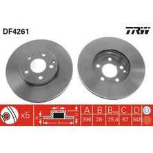 TRW Fren Dıskı On Mercedes W211 S211 W221