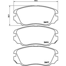 Valeo Ön Fren Balatası Insıgnıa A 08>17 Malıbu 12> Saab 9.5 10>12 296 mm 16 Inç Jant
