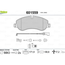 Valeo Ön Balata Ford Transıt V363 14> -Transıt Custom 2.2 Tdcı 12> Kablolu Fte Kırmızı Kutu