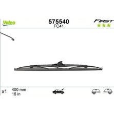 Valeo Arka Silecek Süpürgesi 400MM Normal Tip First Üniversal