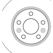 TRW Ön Fren Diski Renault Megane Iv 15> Talısman 15> Dış ÇAP:296MM K:26MM Y:44MM 5 Delik