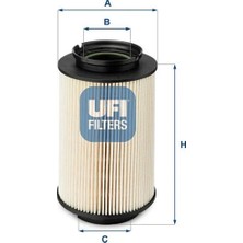 Ufi Yakıt Filtresi Caddy 04- -Golf 03- -Jetta 05-10 -Octavıa 04-10 -Touran 03-10 -Leon 05- 2.0 1.9 Tdı