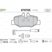 Valeo Fren Balatası Arka Mercedes Vıto W639