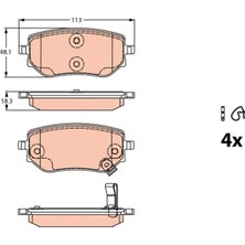 TRW Fren Balatası Arka Mercedes X-Class W470 . Nıssan Navara D23. D23T 2.3 Dci 15>