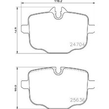 Valeo Fren Balatası Arka Bmw G30 G38 G32 G11 G12 G16 G01 G02 G05 G06 G07 I20