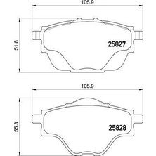 Valeo Arka Fren Balatası Astra L-Grandland-C4 Grand/spacetourer-C5 AIRCROSS-P508-P5008-P308-P3008-DS4-DS7 290MM