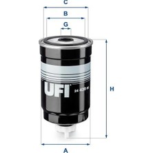 Ufi Yakıt Filtresi Uzun Tip Hyundaı Accent Admıre. Era. Getz. Matrıx 1.5l D3EA D4FA Crdi 02-10 / H-1. Starex. Lıbero 2.5l D4CB 03-> / Kıa Rıo 1.5l D4FA 05-11 / Carens 2.0l D4EA 10-13