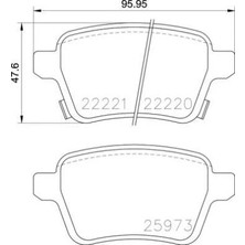 Valeo Arka Fren Balatası Opel Corsa E 14>19 Adam 14>19 15 Jant Rpo J67 Fıat Egea 16> 500L 13> 264MM