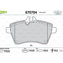 Valeo Fren Balatası On Mercedes W169 W245