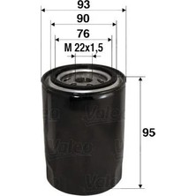Valeo Yağ Filtresi Fıesta 1.8dı-Focus 1.8tdcı-1.8dı/tddi-1.8t-Connect 02>14 1.8tdcı Transıt T15-T12 2.5td 95>01