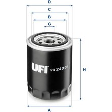 Ufi Yağ Filtresi Nıssan Terrano 2.4l KA24 R20 96-> 3.0l VG30 WD21 4x4 90-> / Sunny 1.6l GA16 N14 90-94 / 200 Sx 1.8l CA18DT S13 Dohc 89-93