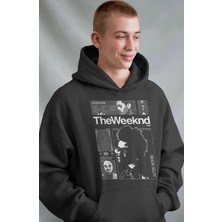Sevbano The Weeknd After Hours Rapper Şarkıcı Ön Baskılı Unisex Oversize Premium Hoodie