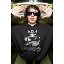 Sevbano Sza Rapper Şarkıcı Ön Baskılı Unisex Oversize Premium Hoodie
