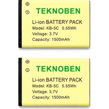 Teknoben Telsiz Bataryası - 1500 Mah. Pil / 2 Adet (Teknoben - Tekcom - Wln - Mars - Zetcom - Tkstar Uyumlu)