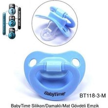 Fırsatkolik Babytime Silikon Damaklı Mat Gövdeli Emzik N.3 BT118-3