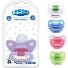 Fırsatkolik Babytime Silikon Damaklı Mat Gövdeli Emzik N.1 BT116-1