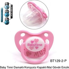 Fırsatkolik Babytime Silikon Damaklı Koruyucu Kapaklı Mat Gövdeli Emzik N.2 BT129-2