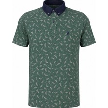 Trender 679 Kot Yaka Yeşil Erkek Polo Yaka T-Shirt 26YK37000018