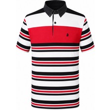 Trender 457 Kot Yaka Ringel Siyah Erkek Polo Yaka T-Shirt 26YK37000017