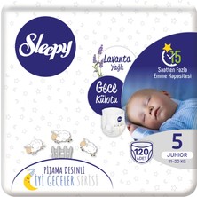 Sleepy 5 Numara Gece Külotu Lavanta Yağlı 120'li 11-20 Kg Hızlı Emici Özellikte