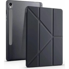 Toyigoo Mey Ithalat®  Samsung Galaxy Tab S10 Fe Plus 13.1 Kalemlikli Mars Tablet Kılıfı - Siyah Tygrsyt