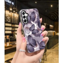 Powerfox Samsung A14 Uyumlu Kelebekler Baskı Desen Darbe Emici Telefon Kılıfı MK01A